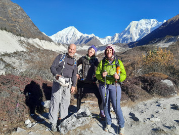 Himlung and Panker view