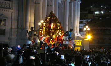 Living Goddess Kumari during chariot festival