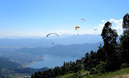 Paragliding in Nepal