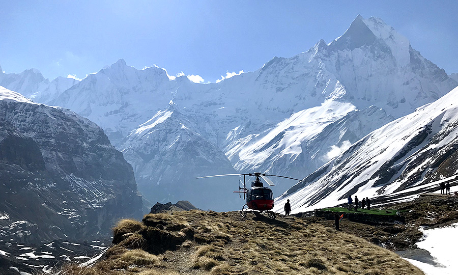 Annapurna Base Camp Trek with Helicopter Return
