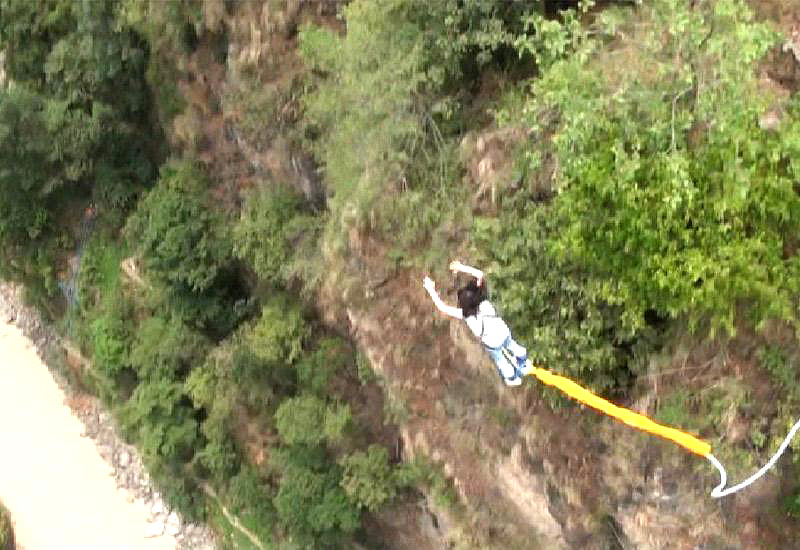 Bungee Jumping over Bhotekoshi River